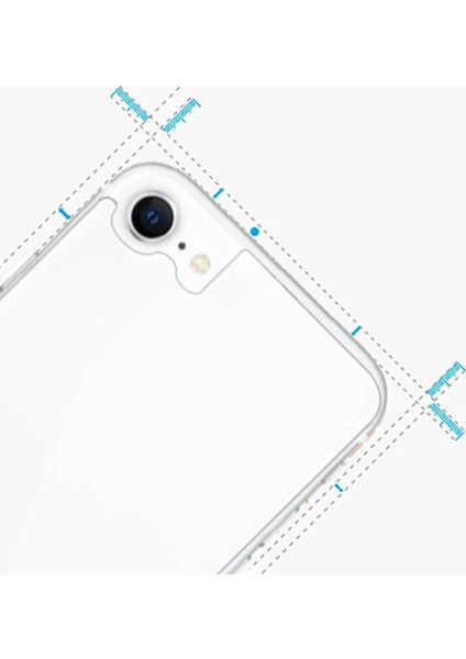 Ally iPhone Se3-Se2 Iphone 8-7 Tempered Şeffaf Arka Cam KORUYUCU-(1903) - LORCE4896-1032 indirimleri