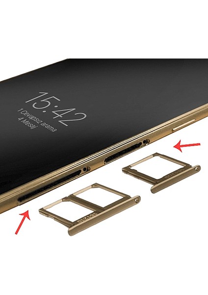 Ally Samsung Galaxy C9 Pro Için Sim Hafıza Kart KAPAĞI-(1903) - CPT201588-4741