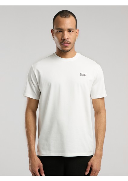 Ever Essentials Basic Regular Beyaz Erkek Tişört