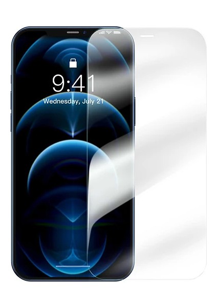 Baseus iPhone 12 Pro Max 6.7 0.3mm Hd Anti-Drop Tempered Kırılmaz Cam Ekran Koruyu - LORCE4317-10