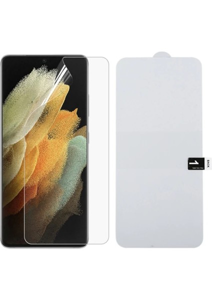 Sm Galaxy S21 Ultra Full Membran Nano Hidrojel Film Ekran KORUYUCU-(1903) - LORCE3503-9725