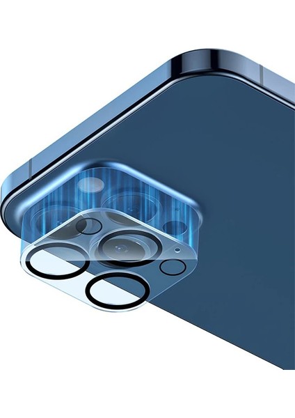 Baseus iPhone 12 Pro Max 6.7 Full Tempered Kamera Lens Koruma Camı 2SET-(1903) - LORCE6842-3908 modelleri