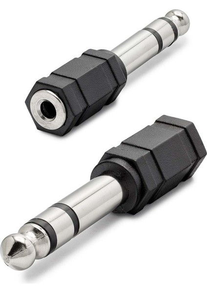 6.5 mm To 3.5 mm F Çevirici Enstruman Gitar Siyah HDX1265