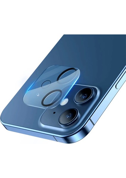 Baseus iPhone 12 Mini 5.4 3D Full Kaplama Kamera Koruyucu Cam 2 Adet SET-(1903) - LORCE6881-6765