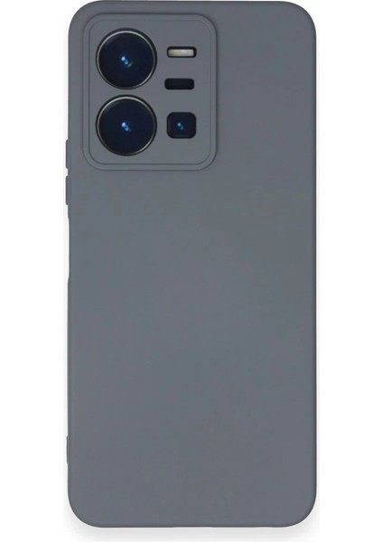 Vivo Y35 Kılıf Nano Içi Kadife Silikon - Gri - LORCE4989-1210
