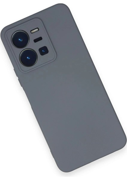 Vivo Y35 Kılıf Nano Içi Kadife Silikon - Gri - LORCE4989-1210 modelleri