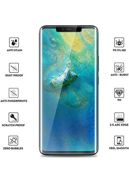 Huawei Mate 30 Pro Full Liquid+Uv Işık 3D Kırılmaz Cam Ekran KORUYUCU-(1903) - LORCE1066-5010 modelleri