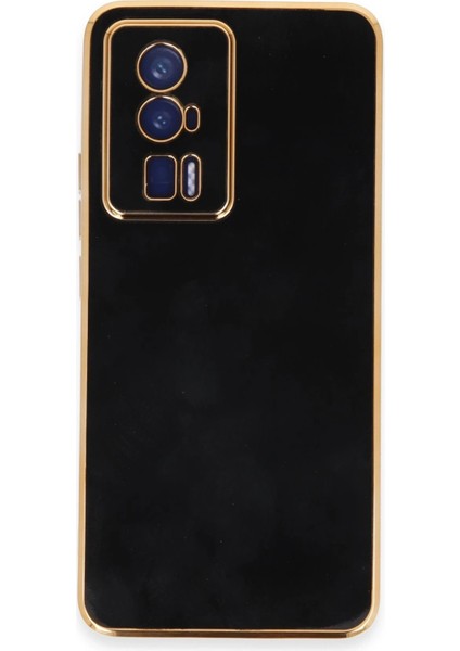 Xiaomi Poco F5 Pro Kılıf Volet Silikon - Siyah - LORCE7117-9938