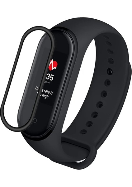 Xiaomi Mi Band 6-Mi Band 5 3D Kavisli Full Kaplama KORUYUCU-(1903) - LORCE1338-5198