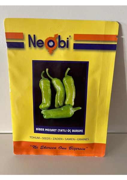 Biber Mozart Tatlı Üç Burun Tohumu 10 Gram