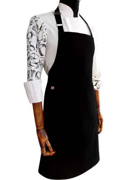 Şık Siyah Askılı Mutfak Önlüğü, Şef ve Mutfak Için Uygun, Koruyucu ve Rahat Tasarım fiyatları