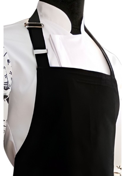 Şık Siyah Askılı Mutfak Önlüğü, Şef ve Mutfak Için Uygun, Koruyucu ve Rahat Tasarım fırsatları