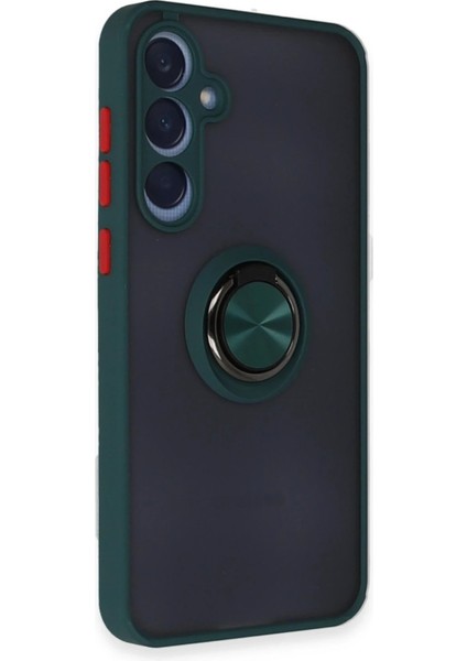 Samsung Galaxy A25 5g Kılıf Montreal Yüzüklü Silikon Kapak - Yeşil - LORCE8961-7039 fiyatları