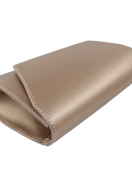 Bronz Abiye Çanta. Bronz Kadın Abiye Çanta. Abiye Bronz Kumaş Davet Gece Portföy Clutch Çanta.