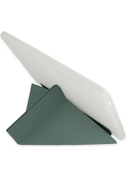 iPad 10.2 (8.nesil) Kılıf Kalemlikli Mars Tablet Kılıfı - Koyu Yeşil - LORCE1937-5472 fiyatları