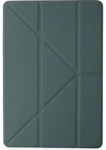 iPad 10.2 (8.nesil) Kılıf Kalemlikli Mars Tablet Kılıfı - Koyu Yeşil - LORCE1937-5472 modelleri