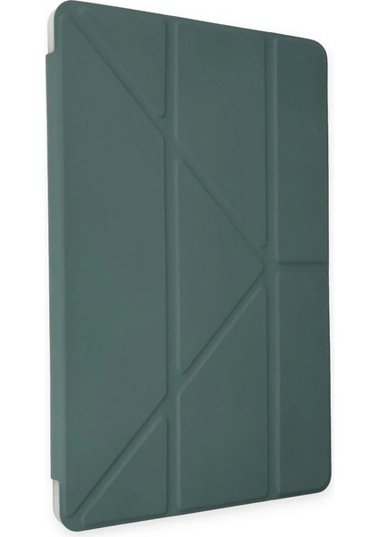 iPad 10.2 (8.nesil) Kılıf Kalemlikli Mars Tablet Kılıfı - Koyu Yeşil - LORCE1937-5472 fırsatları
