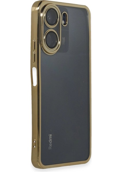 Xiaomi Redmi 13C Kılıf Lensli Silikon - Gold - LORCE2642-4723 fiyatları