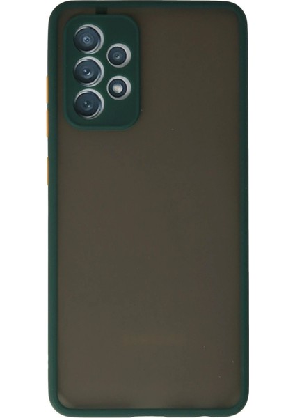 Samsung Galaxy A72 Kılıf Montreal Silikon Kapak - Koyu Yeşil - LORCE8811-7047