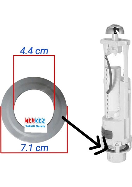 49/101 Basmalı Klozet Rezervuar Iç Takım Contası modelleri