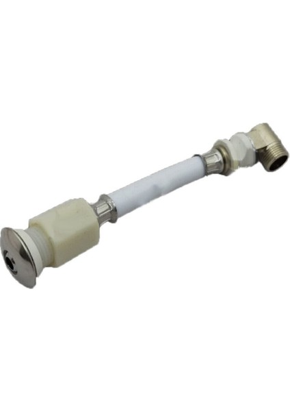 Esnek Asma Klozet Taharet Çubuğu Küresel Uçlu Dirsekli Baglantı 90MM