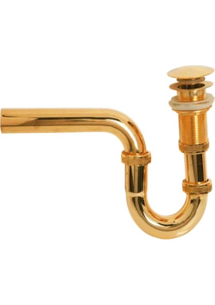 Altın Lavabo Sifonu Pop-Up