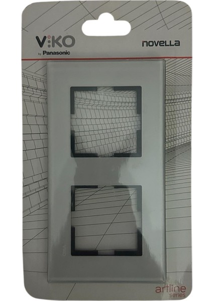 Novella 2 Li Çerçeve Cam Düz Beyaz