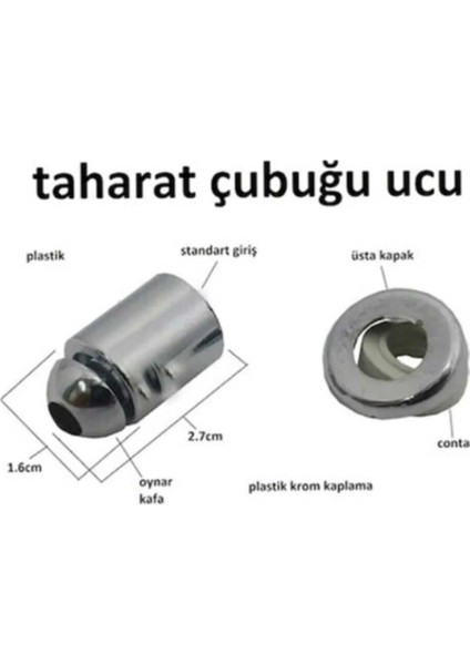 Klozet Taharet Çubuğu Çıkış Ucu