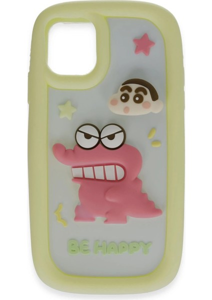 iPhone 12 Kılıf Poky Karakter Silikon Kapak - Desen 4 - LORCE5409-4850