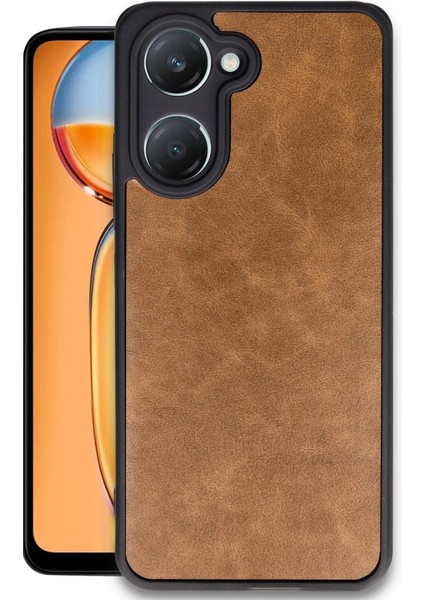 Vivo Y18 Kılıf Aras Deri Kapak - Taba - LORCE8168-5003