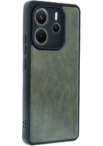 Xiaomi Redmi Note 14 4g Kılıf Aras Deri Kapak - Koyu Yeşil - LORCE3252-8729 modelleri