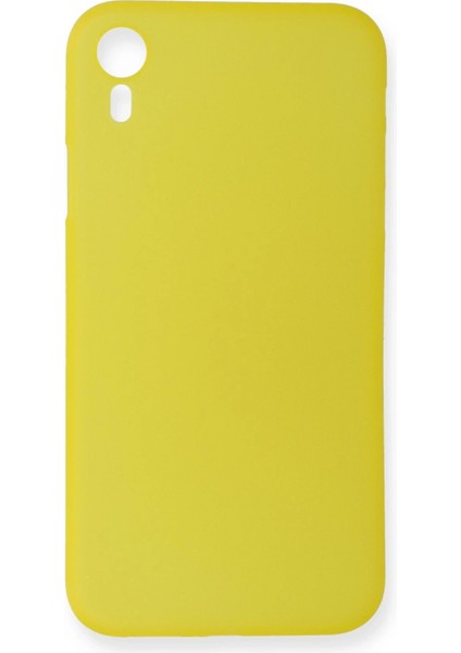 iPhone Xr Kılıf Pp Ultra Ince Kapak - Sarı - LORCE7831-2963