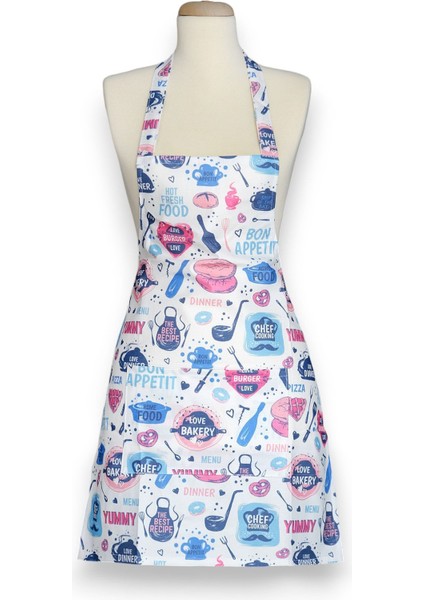 Turkuaz Renkli Sıvı Geçirmez Mutfak Önlüğü, Pratik ve Şık Tasarım