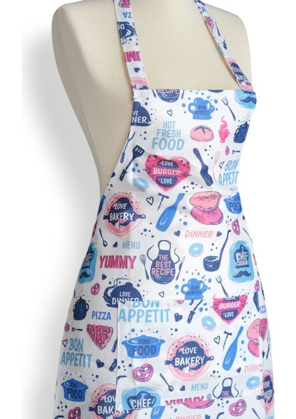 Turkuaz Renkli Sıvı Geçirmez Mutfak Önlüğü, Pratik ve Şık Tasarım fiyatları