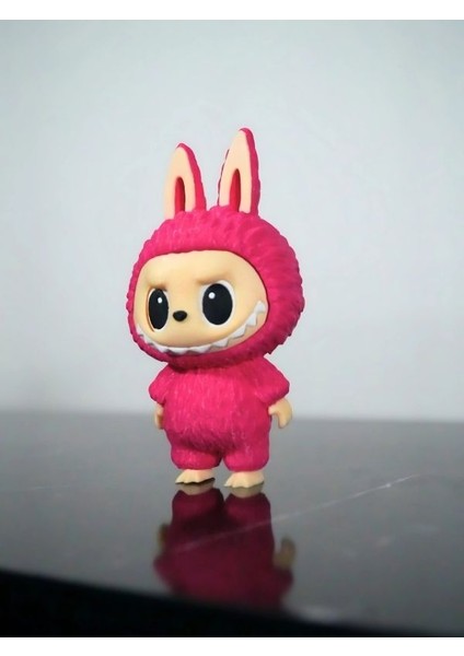 Labubu Figür Sevimli Canavar Pembe Oyuncak Anahtarlık 13CM - fırsatları