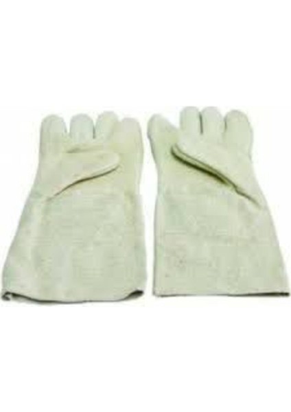 Beyaz 35 cm Yanmaz Eldiven, Güvenli ve Dayanıklı Kullanım Için Tasarlandı