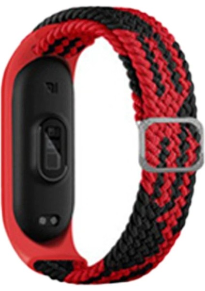 Xiaomi Mi Band 4 Star Kordon - Kırmızı-Siyah - LORCE7769-3527