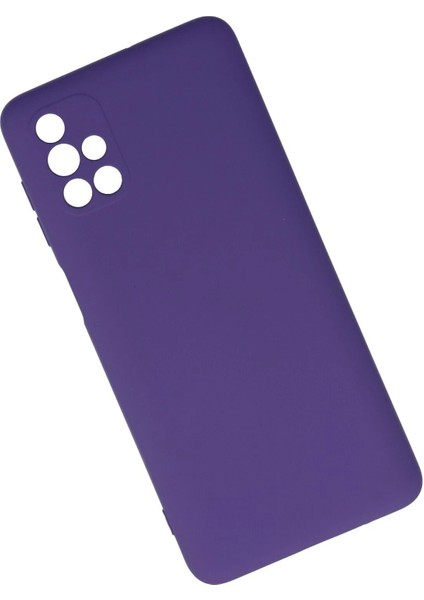 Samsung Galaxy M51 Kılıf Nano Içi Kadife Silikon - Mor - LORCE3931-6381 fiyatları