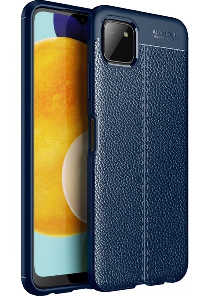 Samsung Galaxy A22 Kılıf Auto Focus Kapak - Lacivert - LORCE7532-3746