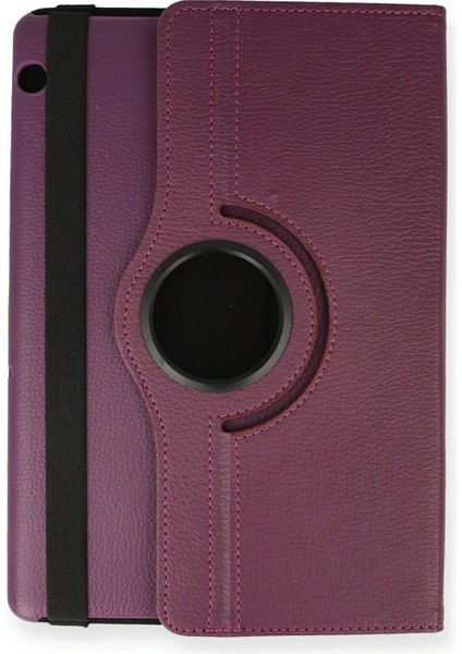 Huawei Mediapad T5 10 Kılıf 360 Tablet Deri Kılıf - Mürdüm - LORCE1643-1369 fiyatları