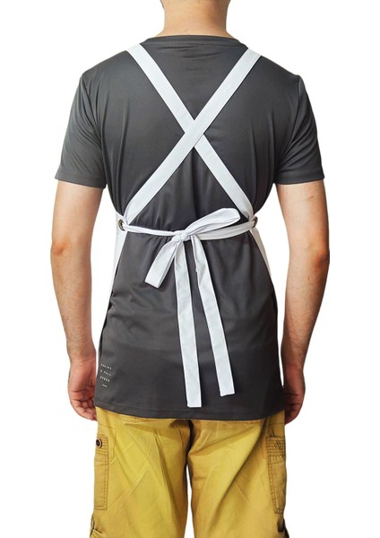 Çapraz Bağlamalı, Cepsiz, Beyaz Mutfak Şef Önlüğü, Restoran ve Mutfak Kullanımı fiyatları