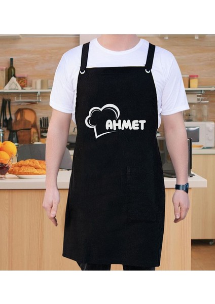 Kişiye Özel Siyah Profesyonel Mutfak Önlüğü, Aşçı ve Şef Tasarımı fiyatları