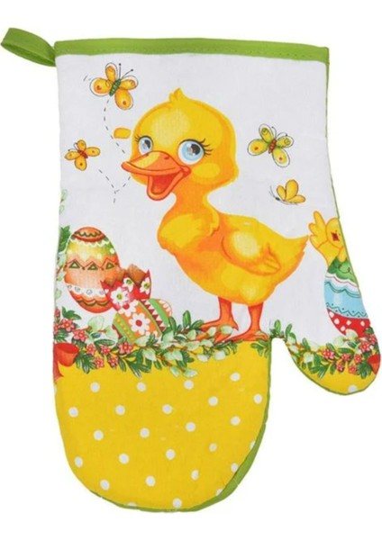 Ördek Desenli Fırın Eldiveni ve Tutacak Seti, 2 Parça, 18X27 Cm, Pamuklu, Şık ve Kullanışlı fiyatları