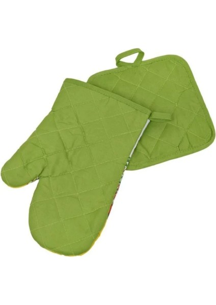 Ördek Desenli Fırın Eldiveni ve Tutacak Seti, 2 Parça, 18X27 Cm, Pamuklu, Şık ve Kullanışlı modelleri