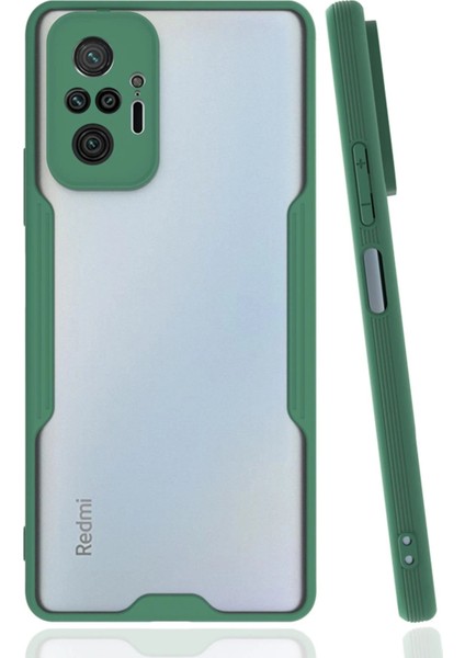 Xiaomi Redmi Note 10 Pro Kılıf Platin Silikon - Yeşil - LORCE2613-5231