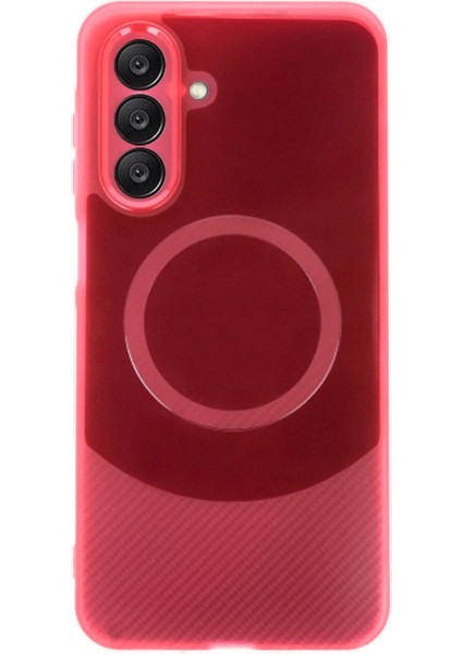 Samsung A26 Kılıf Maya Karbon Kapak - Bordo - LORCE2163-5975