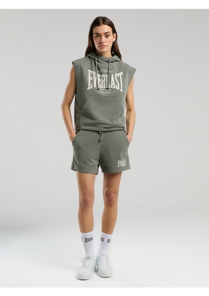 Authentic Boxing Wmn Oversize Haki Kadın Kolsuz Sweatshirt indirimleri