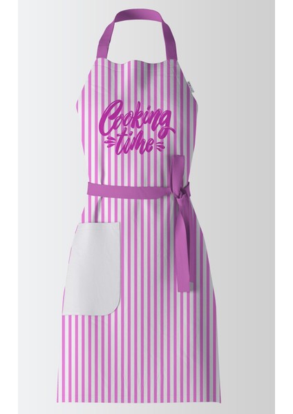Pembe Çizgili Şık ve Rahat Önlük, Ev ve Günlük Kullanım Için Uygun fiyatları