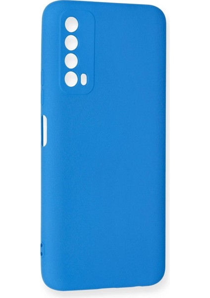 Huawei P Smart 2021 Kılıf Nano Içi Kadife Silikon - Mavi - LORCE3581-7198 fiyatları