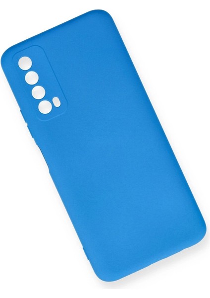 Huawei P Smart 2021 Kılıf Nano Içi Kadife Silikon - Mavi - LORCE3581-7198 modelleri